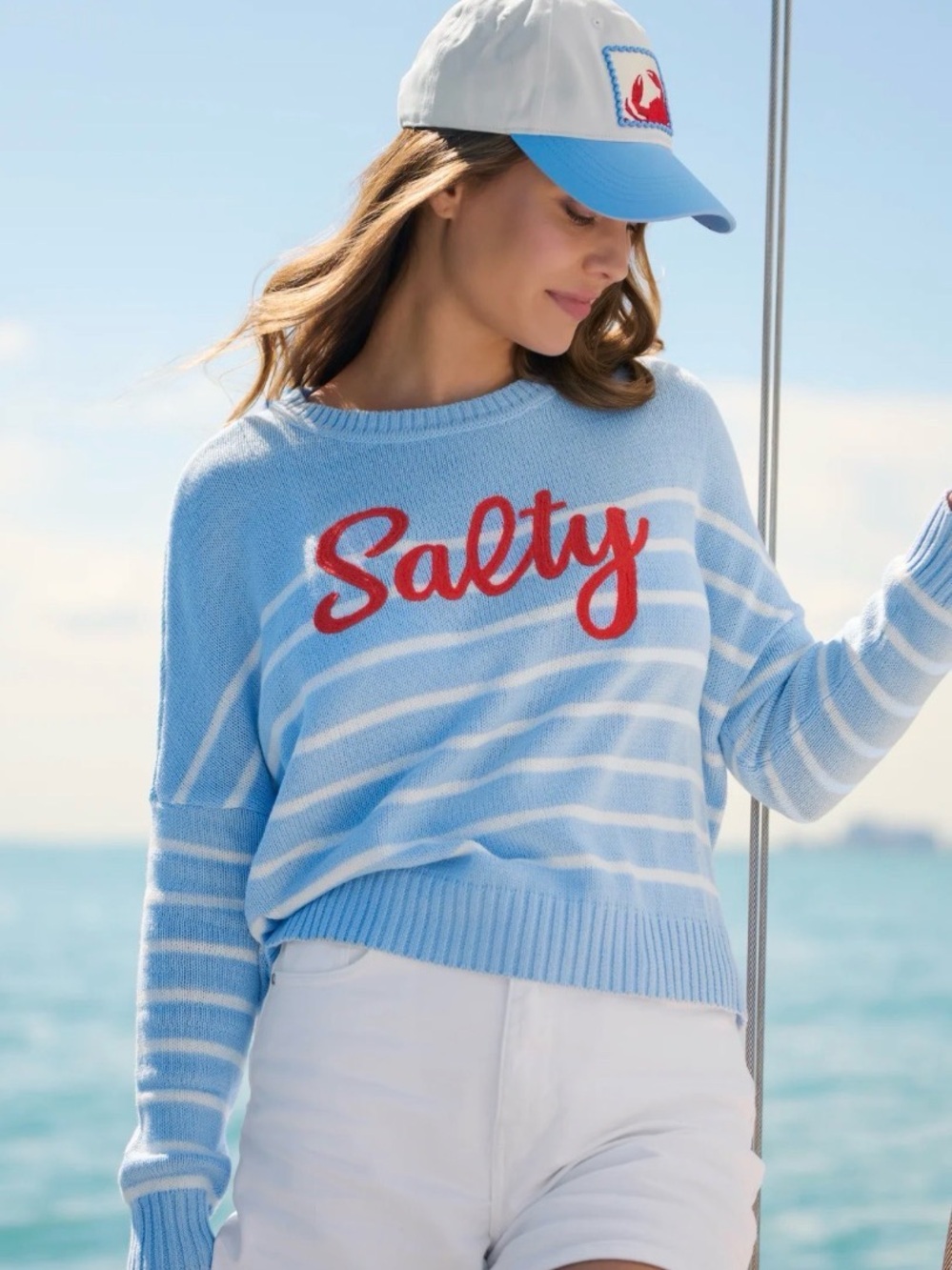 Shiraleah "Salty" Relaxed Fashion Fit Sweater NWT size Medium